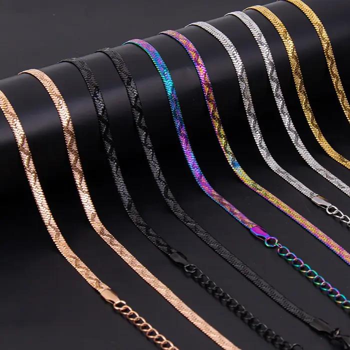 Collier serpent en acier inoxydable avec pendentif à la mode pour femmes et hommes occasions spéciales anniversaires fiançailles mariage voyages fêtes anniversaires