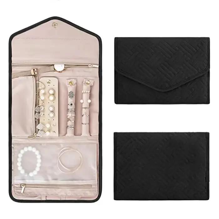 Rouleau de rangement pour bijoux de voyage - Pochette pliable pour bracelets