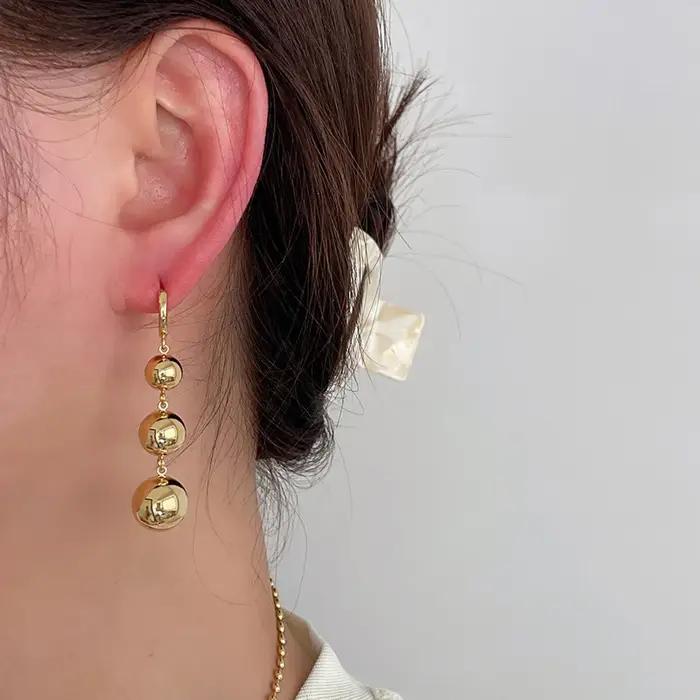 Boucles d'oreilles Punk en métal pour femmes