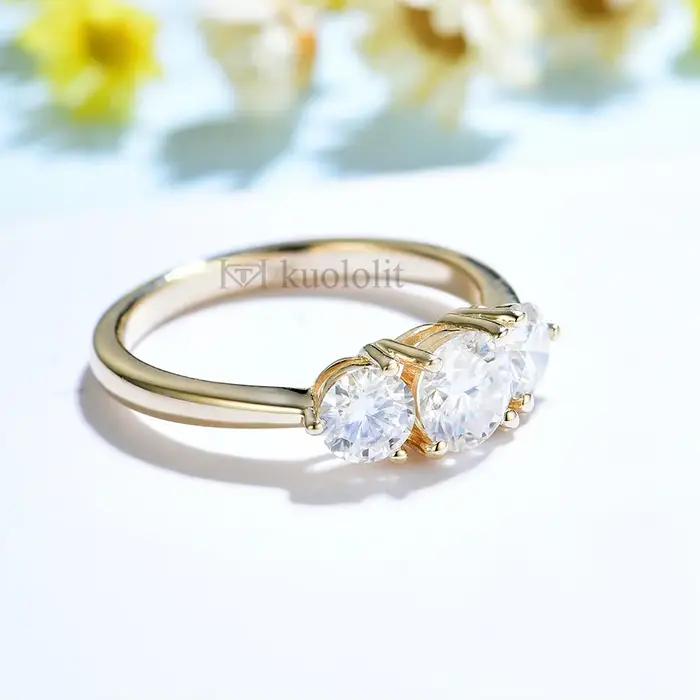 Kuololit – bague en or jaune 14K 10K pour femmes
