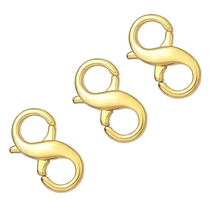 Extension de bracelet de collier à fermoir à homard, fermoirs d'extension de bracelet de connecteur