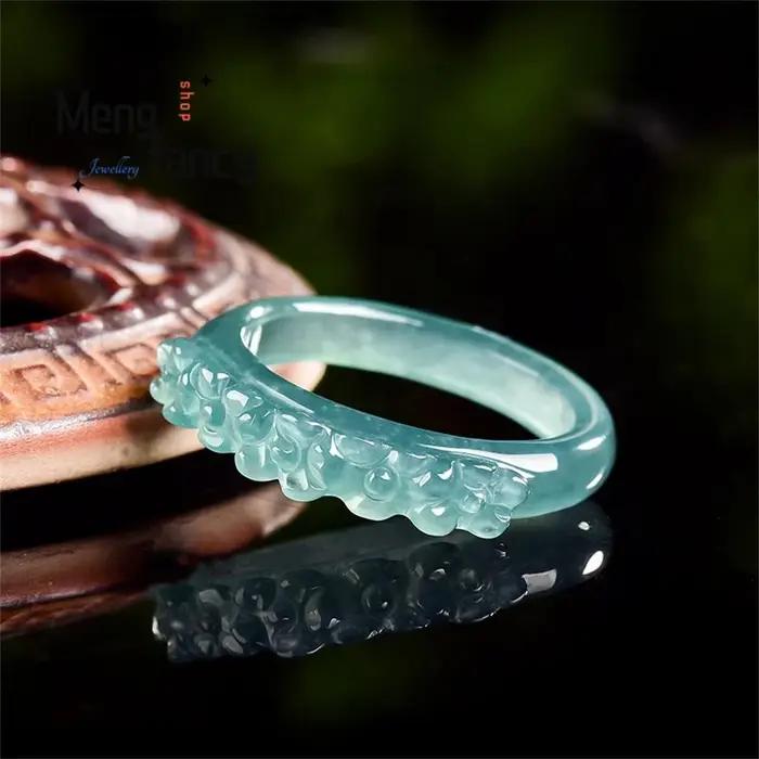 Bague en jadéite naturelle de qualité