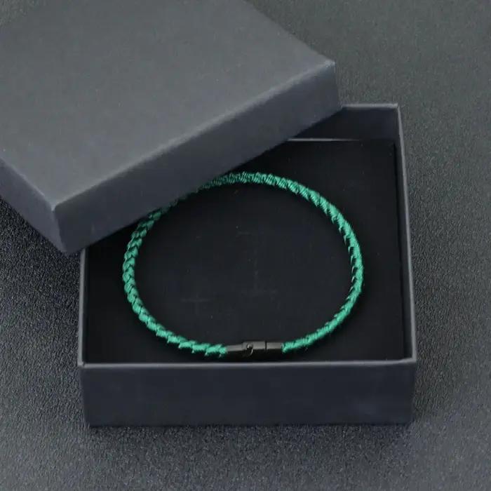 Bracelet en corde de quille de qualité supérieure bracelet magnétique de couple porte-bonheur pour la richesse et la prospérité symbole de réussite pour hommes et femmes