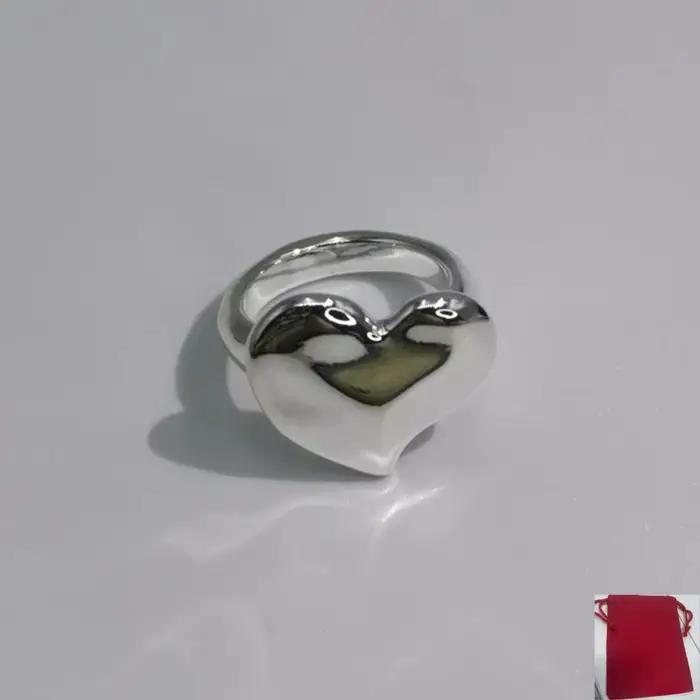 Bague en forme de cœur or et argent, style fille douce et épicée, marque espagnole 2026, accessoires de bijouterie, cadeau charmant