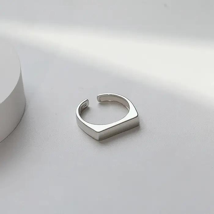 Bague en argent Sterling 925 sertie de zirconium blanc élégante pour femmes occasions spéciales soirée cocktail
