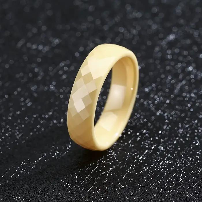 Bague en céramique 6 mm unisexe pour homme et femme, noire, blanche, bleue, verte, rose, violette, s