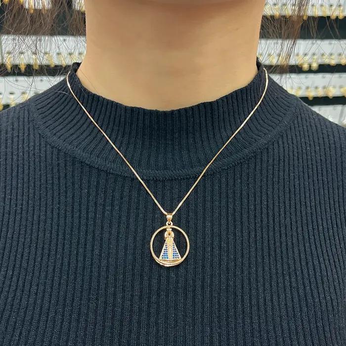 SUNSLL – collier vintage double face plaqué or