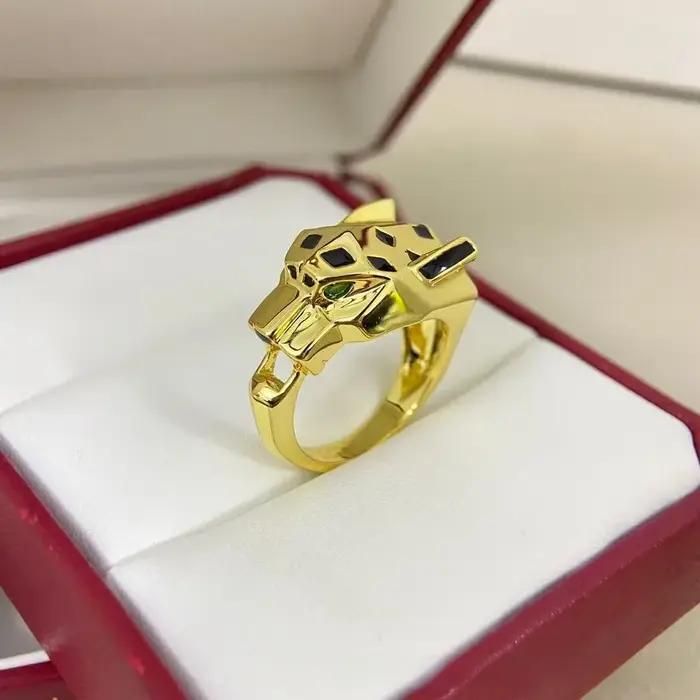 Bague Tête de Léopard Luxueuse et Tendance