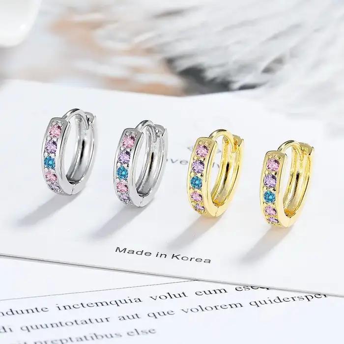 Boucles d'oreilles en argent Sterling 925