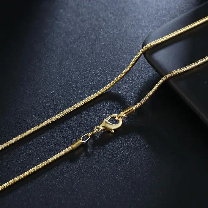 ALIZERO – colliers chaîne serpent en or 18 carats
