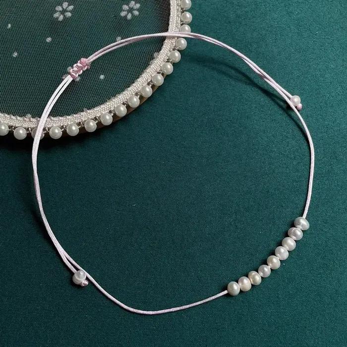 Group collier de perles d'eau douce naturelles pour femmes et filles