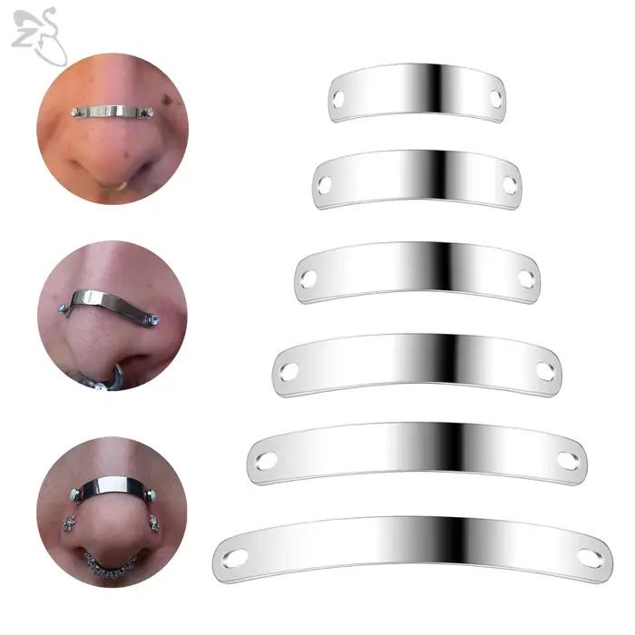 AOEDEJ 1 pièce anneau de nez en acier inoxydable 24/30/35/40/45MM pont réglable Piercing Punk Rock oreille Piercings bijoux accessoires