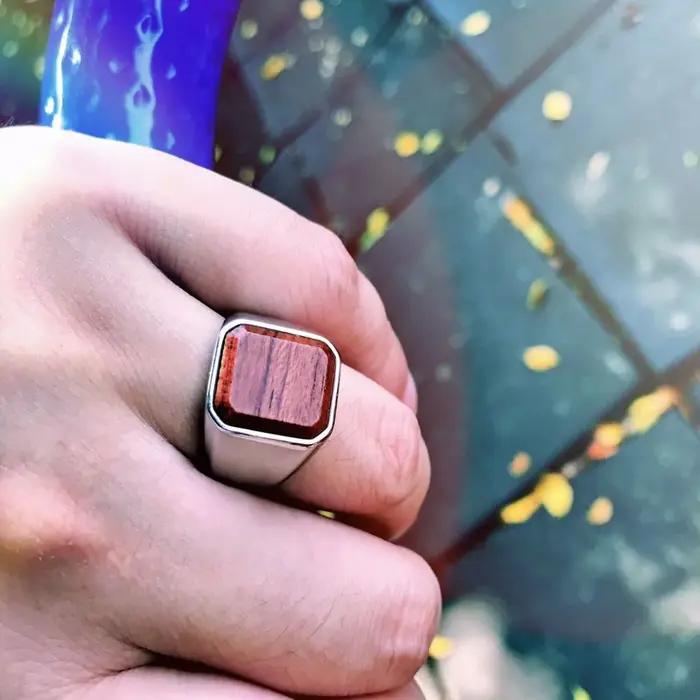 BEIER nouveau magasin bleu ciel coquille magnifique fond de mer luxe hommes bague mode coloré haute qualité bijoux LLBR8-591R