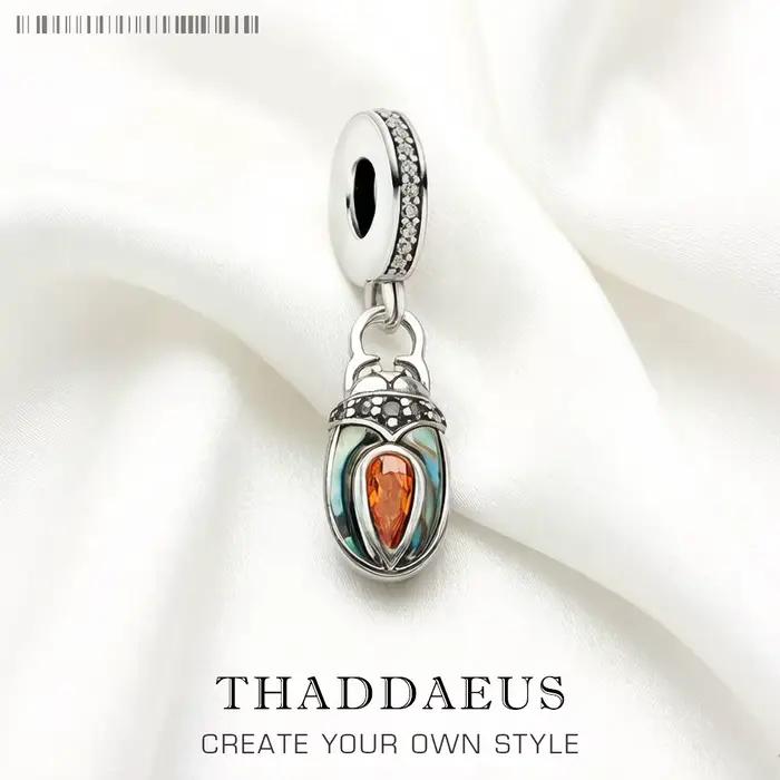 Breloque coccinelle insectes pour femmes et hommes, tout nouveau pendentif Vintage en argent Sterling 925, été