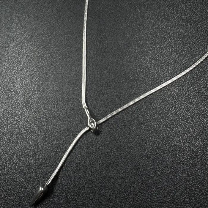 Collier Punk en forme de serpent en acier inoxydable