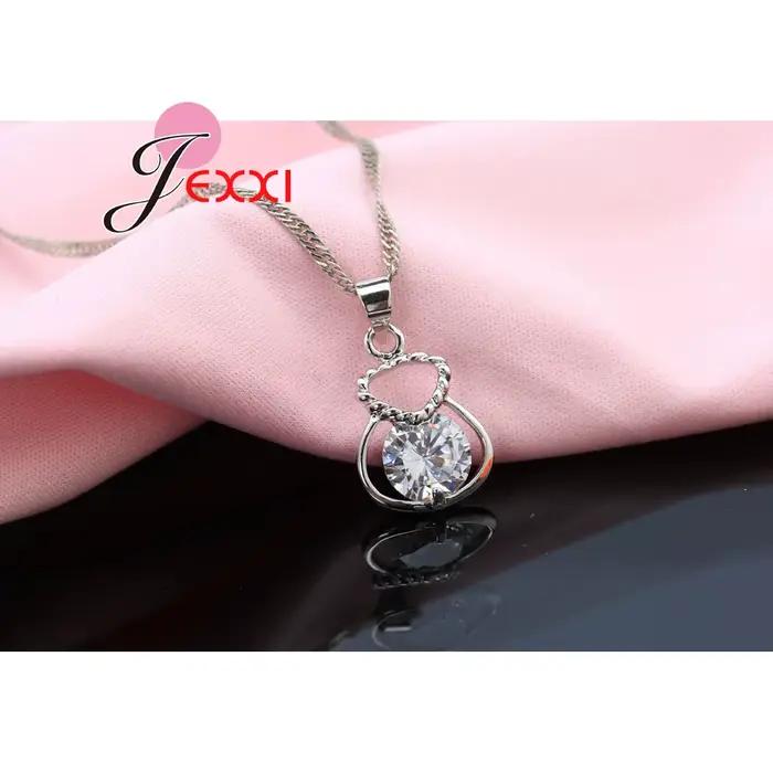 Ensemble de bijoux en argent sterling 925 serti de zircone cubique pour mariage et occasions spéciales bijoux pour femme mariage anniversaire fête