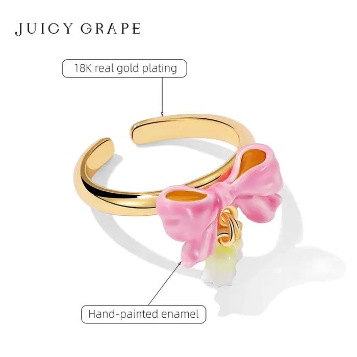 JUICY GRAPE-Bague à Nministériels d Rose pour Femme
