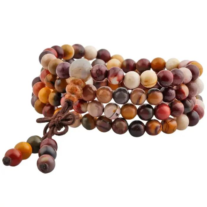 Bracelet à breloques en pierre Mookaite naturelle