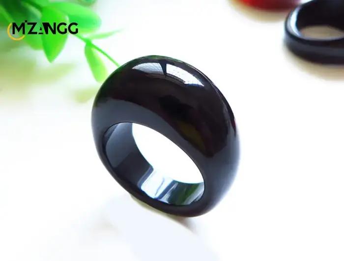 Bague en Agate naturelle et calcédoine pour hommes et femmes