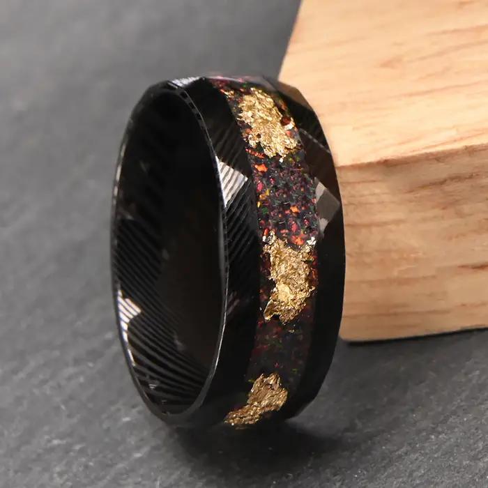 Bagues homme punk bijoux tendance parejas opale goth bague anillos pareja y2k accessoires vintage