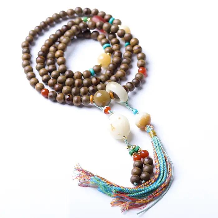 Nouvelle Collection Automne 2026 : Bracelet Multi-Enroulement Premium en Bois d'Agar Beurre