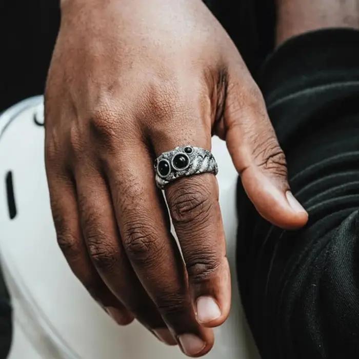 Bague araignée sautante de Style Punk faite à la main