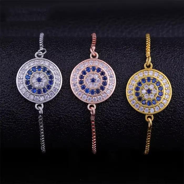 Juya – bracelets à breloques en forme de main de Fatima plaquée or 18 carats