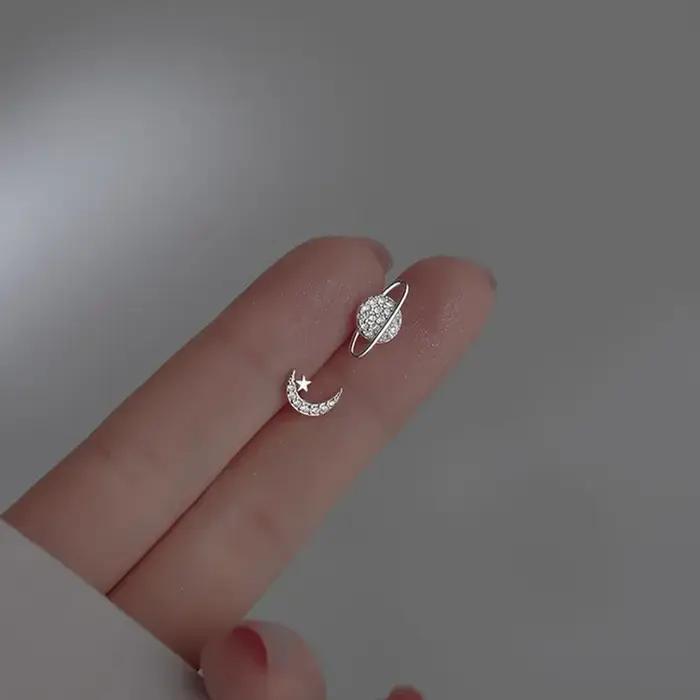 Boucles d'oreilles simples en Zircon pour femmes