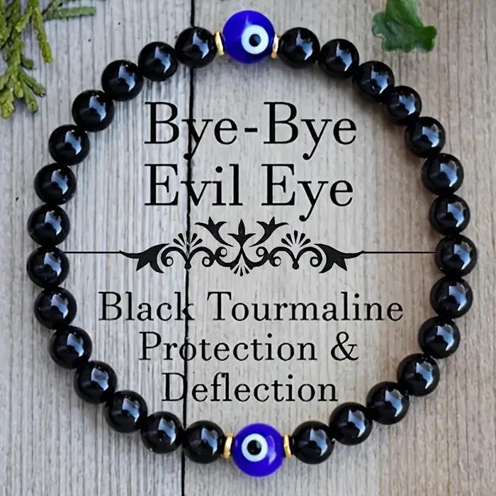 Bracelet de protection tourmaline noire anti-stress pour homme et femme élégant pour occasions spéciales et quotidien