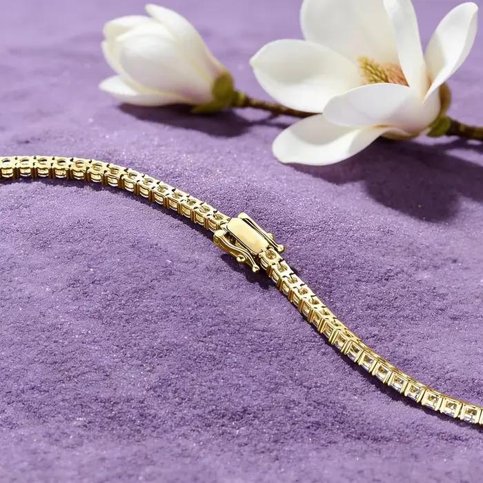 Bracelets tennis ronds en moissanite de 3 mm IOGOU