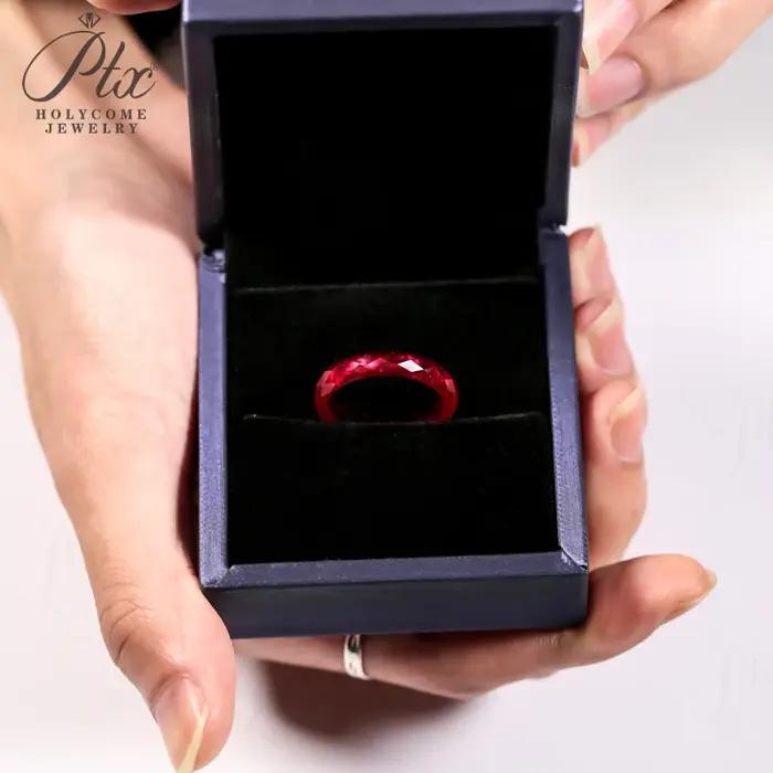 Bague en rubis rouge sang de pigeon de qualité supérieure avec certificat AGL pour célébrer vos anniversaires et autres occasions spéciales