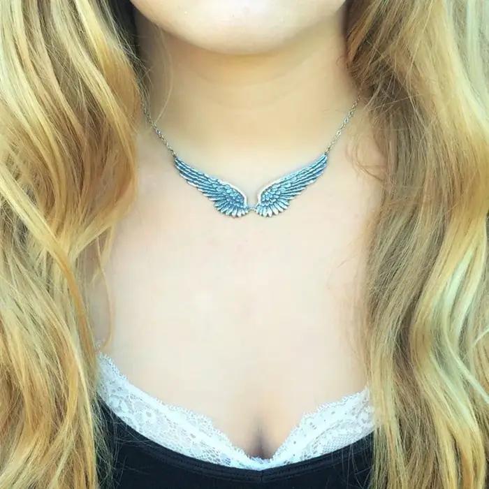 Collier ras du cou Vintage couleur argent