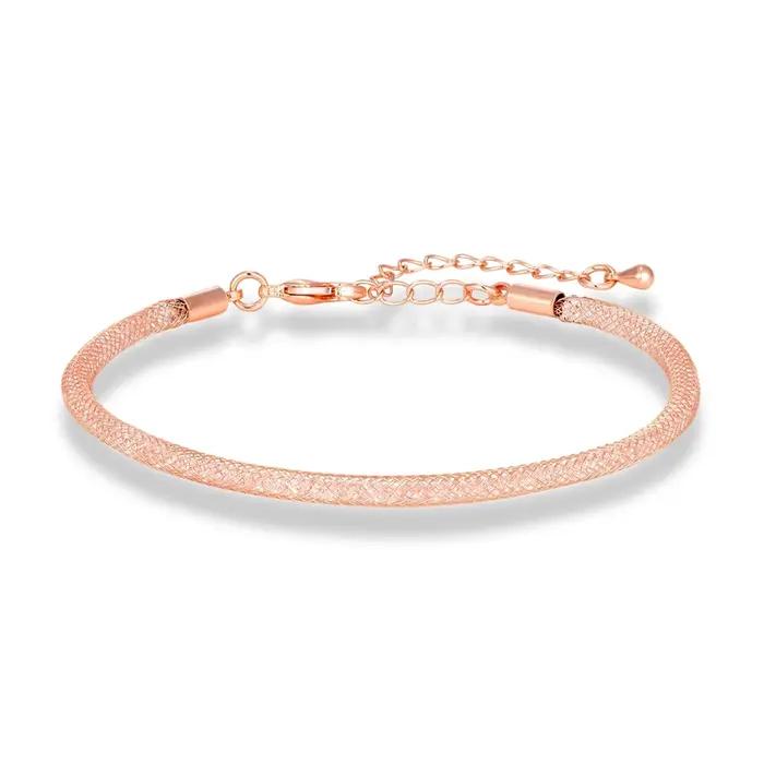 Bracelet ajustable en maille de cristal pour hommes et femmes, plaqué or, acier, noir, rose or, bijou élégant et durable pour couples et amis