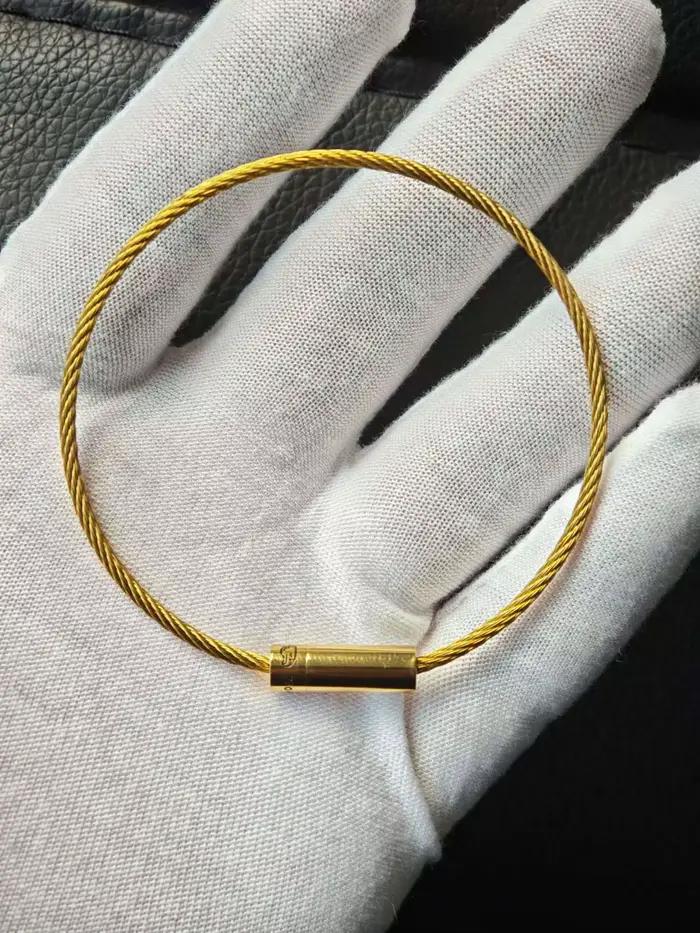 7g LE mode couleur or Bracelet corde pour hommes et femmes 7g 925 cadeau de luxe Couple français bijoux en gros