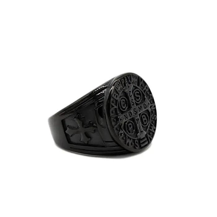 Bague croix d'exorcisme de jésus christianisme