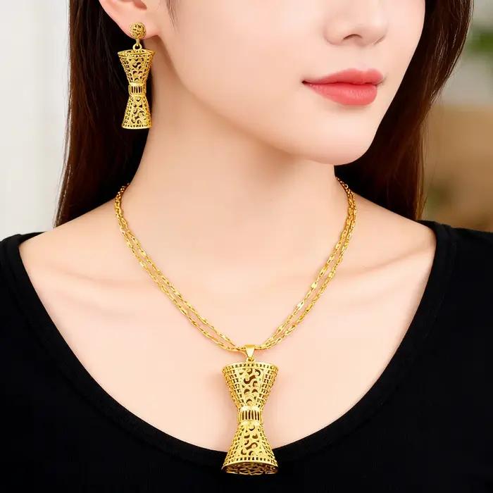 Ensemble de bijoux en or de Dubaï pour femmes