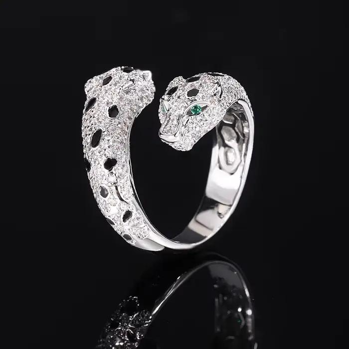 Bague léopard réglable avec motif animalier de Rotterdam