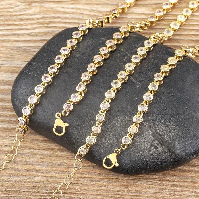 Collier en zircon cubique géométrique décontracté avec pendentif tracker d'humeur pour femmes occasions spéciales engagement