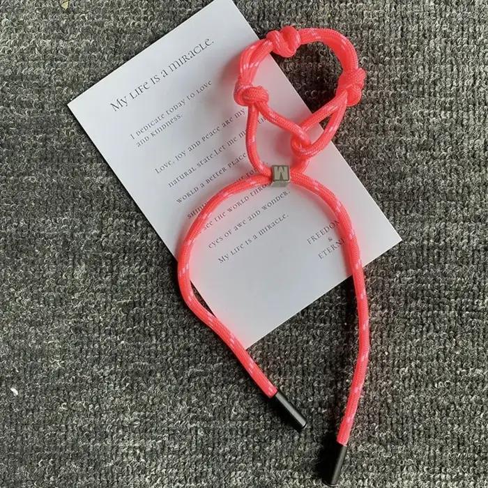 Bracelet d'été en ULde nylon tressée pour couple, ficelle de ULcolorée, bracelets de sport, accessoi