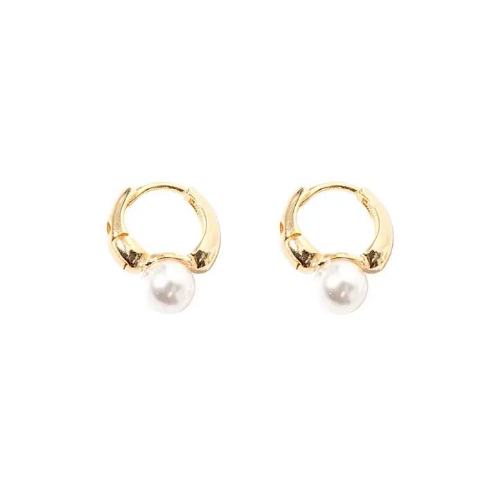 Boucles d'oreilles créoles Anenjery en zircone cubique style géométrique pour femmes occasions spéciales