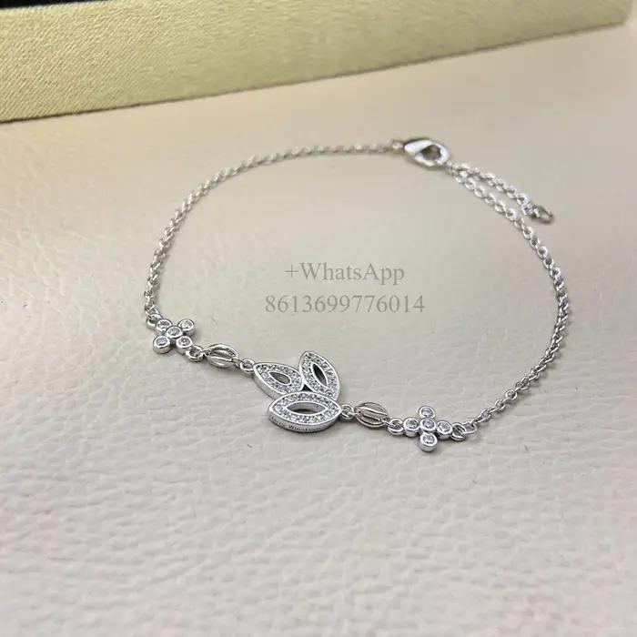 Nouveau bracelet trèfle HW en argent sterling 925, idéal pour la superposition