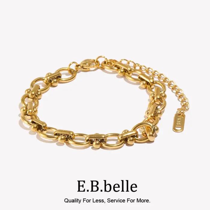 Bracelet en acier inoxydable 316L fleur ovale hypoallergénique pour femmes élégantes et occasions spéciales