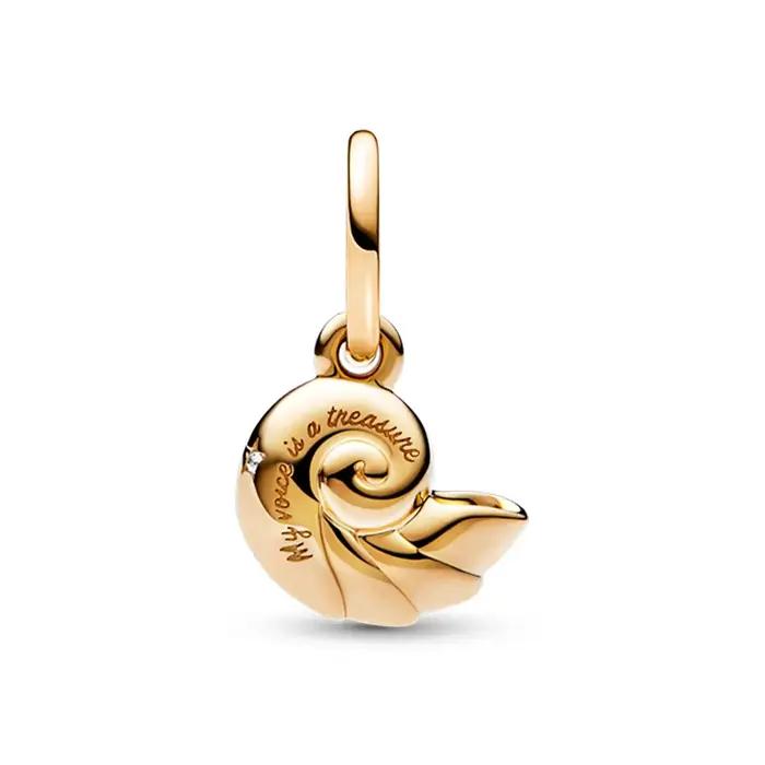 Nouvelle Collection 2026 : Breloque Coquillage Enchanté La Petite Sirène pour Bracelets et Joncs Femme