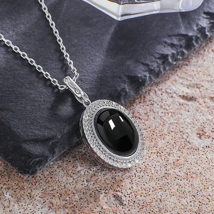 Pendentifs en pierre de lune naturelle en argent Sterling 925