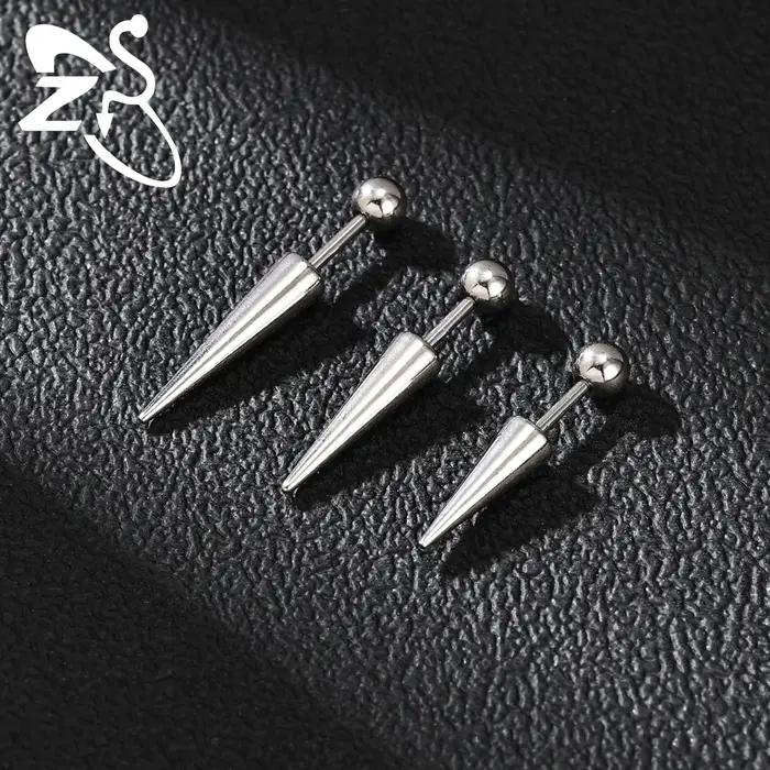 Boucle d'Oreille Punk en Acier Inoxydable pour Homme et Femme