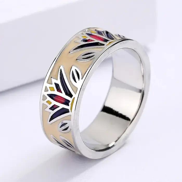 Ensemble de bijoux en émail fait à la main pour femmes
