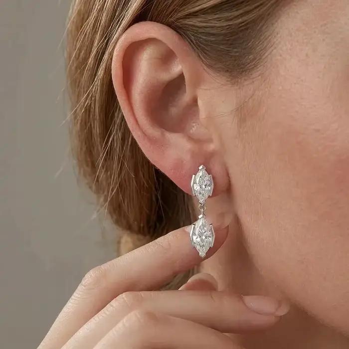 WUIHA – boucles d'oreilles Vintage en argent Sterling 925