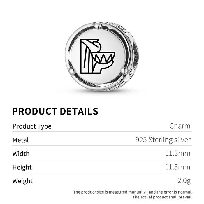 Breloque symbole en argent Sterling 925