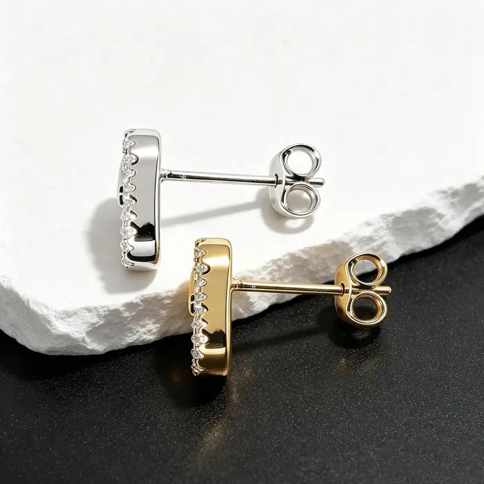 Nouvelles boucles d'oreilles circulaires en diamant