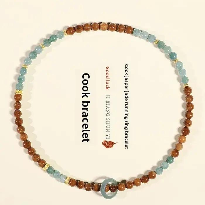 Bracelet perlé Kukui en cristal orange naturel pour femme occasions spéciales élégance moderne